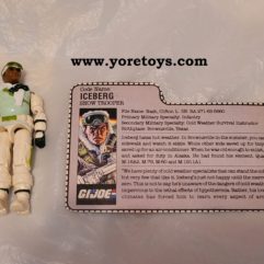 1986 Hasbro Gi Joe Iceberg Figure with Accessories and File Card