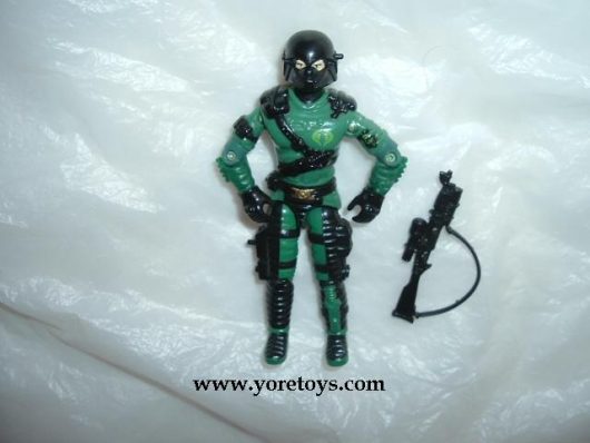 1989 Hasbro Gi Joe Cobra Night-Viper Figure Includes Black Rifle