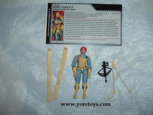 2005 Hasbro GI Joe Cobra Comic 3 Pack #9 Agent Scarlett