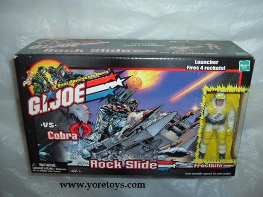 2002 Hasbro Gi Joe Vs Cobra Rock Slide with Frostbite MIB