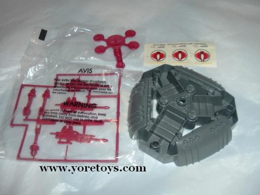1988 Hasbro Gi Joe Cobra Battle Barge 100% Complete Includes Unapplied Stickers