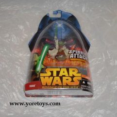 2005 Star Wars Revenge of the Sith Yoda Spinning Attack #26 MOC